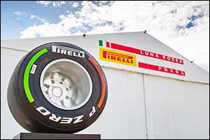 A Pirelli Formula 1 Tyre Signed by the Luna Rossa Team Auctioned for Charity