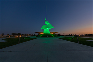 UAE Landmarks Light Up in Green to Celebrate  the Commercial Operations of Unit 1 of the Barakah Plant