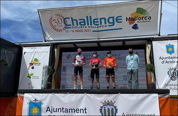 Laengen Podiums in Mallorca while Gaviria 9th after Crash in Giro