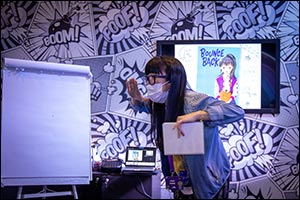 Japan's Misako Rocks Offers Young Artists A Detailed Demonstration of Manga Character Sketching at SCRF 2021