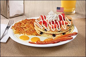 Celebrate July 4th at Denny's With a Star-Spangled Special
