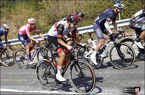 Oliveira Podiums at Vuelta after brave escape Portuguese 2nd behind Magnus Cort