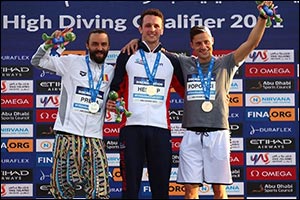Aidan Heslop Claims Title at the Fina High Diving Qualifier 2021 in Abu Dhabi