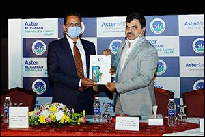 Logo of Aster Royal Hospital, Upcoming 200 Bedded Hospital in Muscat, Oman, unveiled by Indian Ambassador H.E Amit Narang
