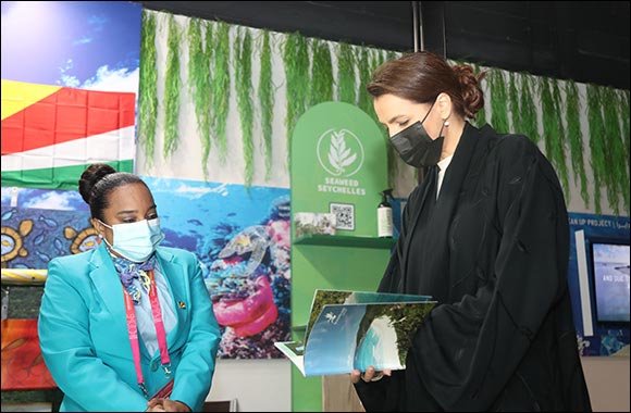 Minister of Climate Change and Environment Tours Seychelles Pavilion at Expo 2020 Dubai