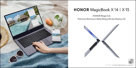 HONOR Introduces Powerfully Compact HONOR MagicBook X 14 and HONOR MagicBook X 15 featuring 10th Gen Intel CoreTM Processors