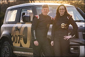 James Bond Stunt Driver Mark Higgins Celebrates 60 Years of 007 with Land Rover Defender Rally Special
