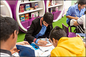 Don't Miss the Bookworm-Shaped Sharjah Public Library Pavillion at SCRF 2022!