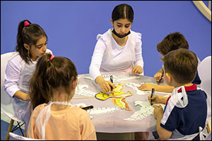 Young Artists make UAE's National Bird Soar High at a Specialised Workshop at 13th Sharjah Children's Reading Festival