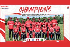Canadian Women's National Cricket Team Sponsored By UAE Based Transmedia Powerhouse Galaxy Racer, Celebrate Win At The 2022 Women's South American Cricket Championship