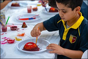 Students Fuel their Scientific Curiosity with Creation of 'Active' Volcano at SIBF 2022