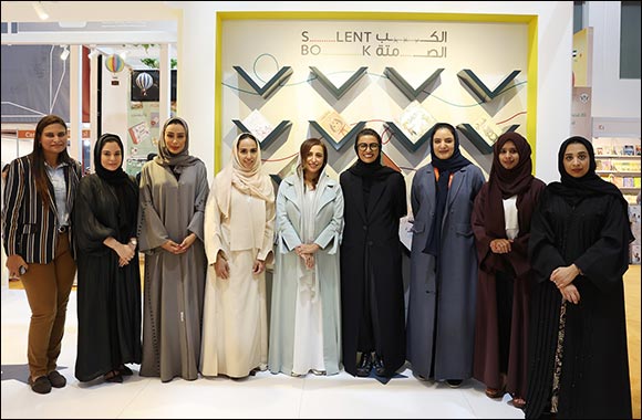 Bodour Al Qasimi, President of the International Publishers Association (IPA), during her tour with HE Noura Al Kaabi, Minister of Culture and Youth