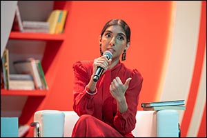 'Find your Voice, Find What Works for you and you will get there,' Poet Rupi Kaur tells young Fans at SIBF 2022