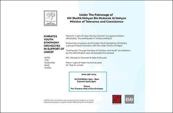 UNICEF Charity Concert  In benefit of Children affected by Turkey Syria Earthquake