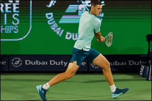 MURRAY SURVIVES SHAPOVALOV SCARE TO REACH LAST 16 AT DUBAI DUTY FREE TENNIS CHAMPIONSHIPS