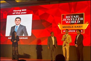 Mr. Arjun Dhanak of Kanz Jewels Clinches Youngest MD Award at The Retail Jeweller Dubai Forum