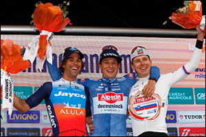 Pogačar takes podium at Milano-Sanremo in exciting finale