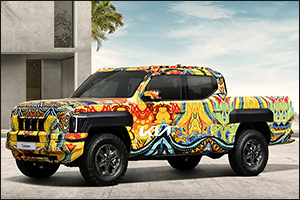 Kia unveils unique camouflage for its first-ever Tasman pickup truck
