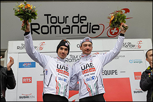 Dominant Day As UAE Team Emirates Take Stages And Overall Lead In Both Romandie & Asturias