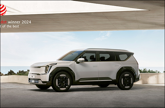 Kia EV9 wins coveted Red Dot:  'Best of the Best' Award