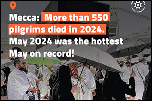 In response to the death of 550 pilgrims due to heatwave: "Ummah for Earth" calls to combat the deadly effects of climate change by transitioning to renewable energy