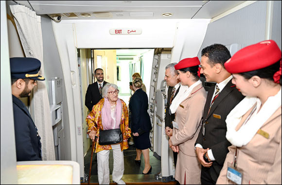 Emirates welcomes 101-year-old centenarian Rachida Smati onboard