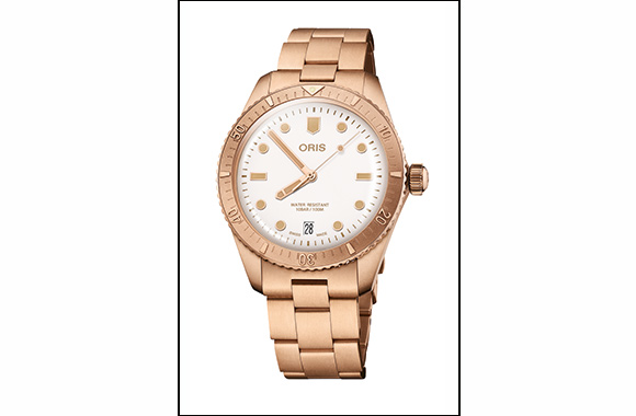 Oris Introduces the Divers Sixty-Five Date Cotton Candy White Star