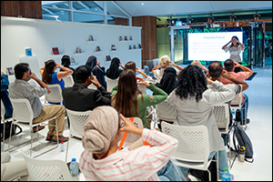 Mohammed bin Rashid Library Celebrates World Mental Health Day with an Inspiring Meditation Session.