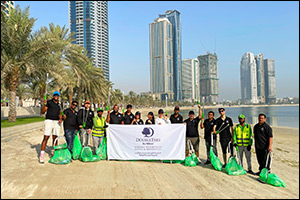 DoubleTree by Hilton Sharjah Waterfront Hotel & Residences and BEEAH reunite for a shoreline clean-up
