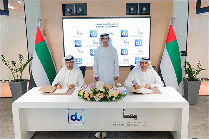 du partners with the Authority of Social Contribution � Ma'an and contribute 3 million AED to support cancer patients in the UAE