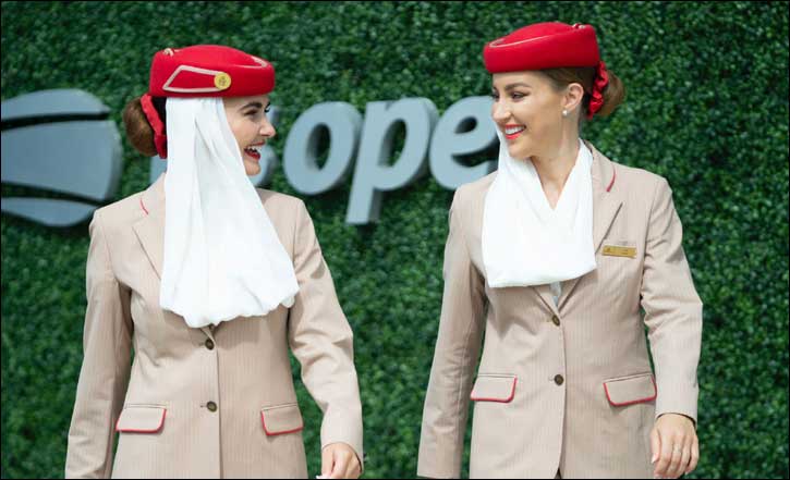 Emirates returns as Official Airline Partner at US Open for 14th consecutive year