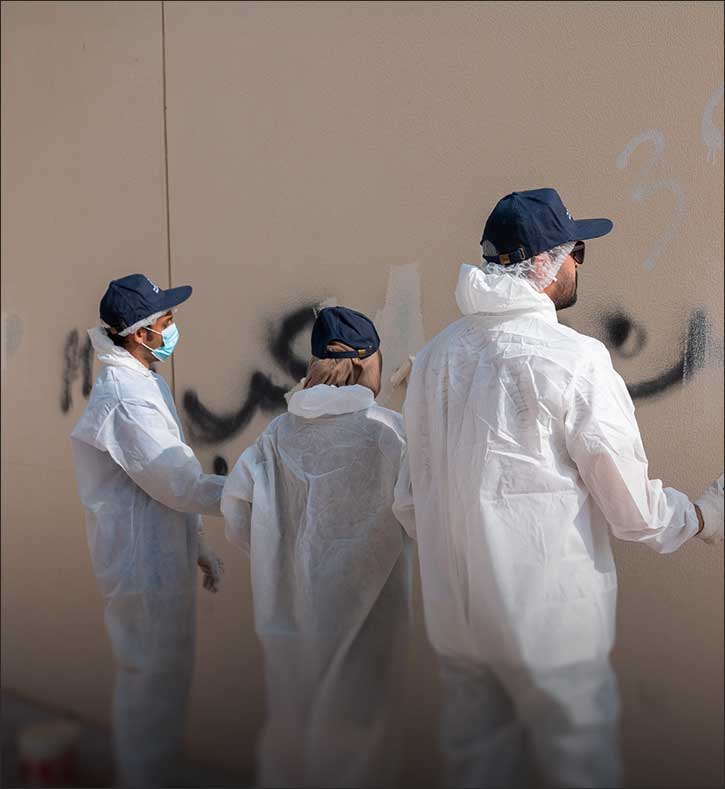 Dubai Municipality launches community initiative to repaint graffiti-affected walls in collaboration with Nabd Al Emarat and Volunteers.ae