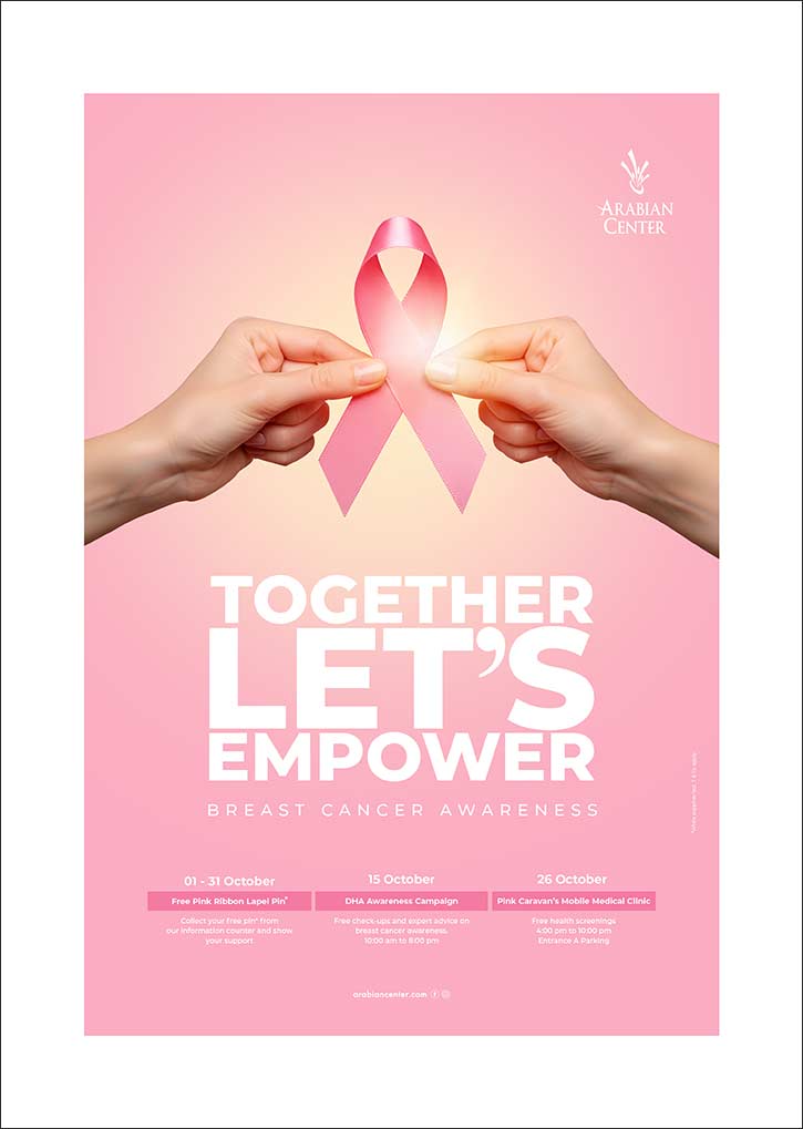 Arabian Center unites for breast cancer awareness month with �Together Let's Empower� campaign