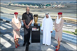 NBA legend James Worthy meets with Emirates Group Chairman ahead of Emirates NBA Cup 2024