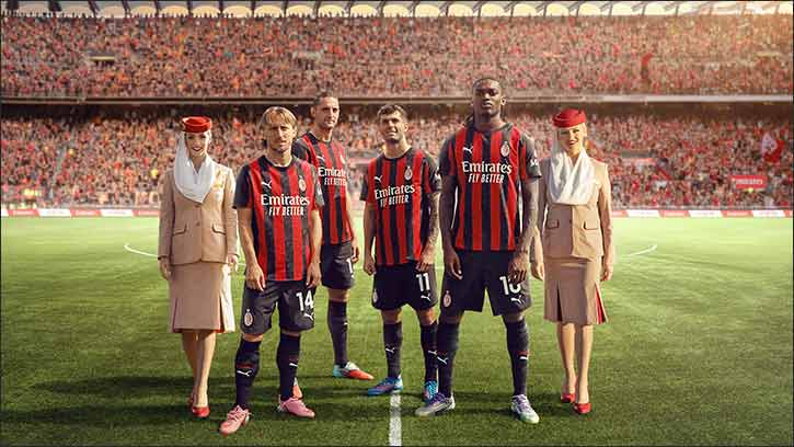 Emirates and AC Milan extend storied partnership