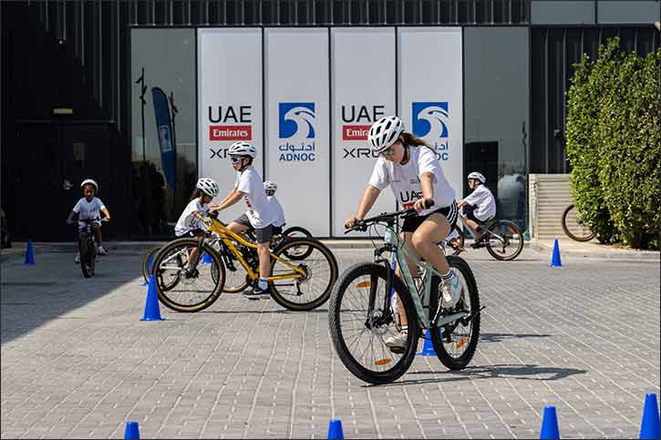 UAE Team Emirates-XRG Youth Academy, Powered by ADNOC, Brings Community Cycling Event to Abu Dhabi