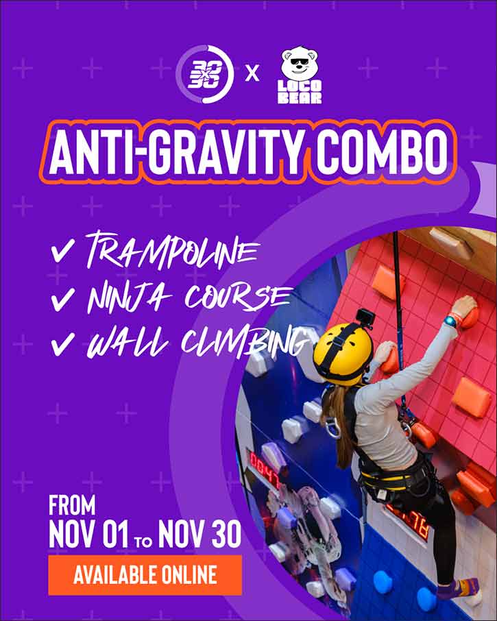 Make cardio more fun during this Dubai Fitness Challenge  with Loco Bear's Anti-Gravity Combo'