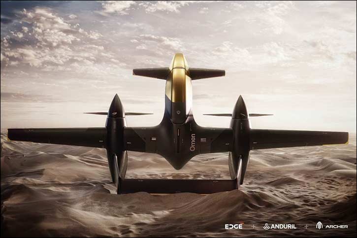 Archer to Supply Its Proprietary Electric Powertrain to Third Parties, Starting with Anduril and EDGE Group For their Recently Announced Omen Autonomous Air Vehicle