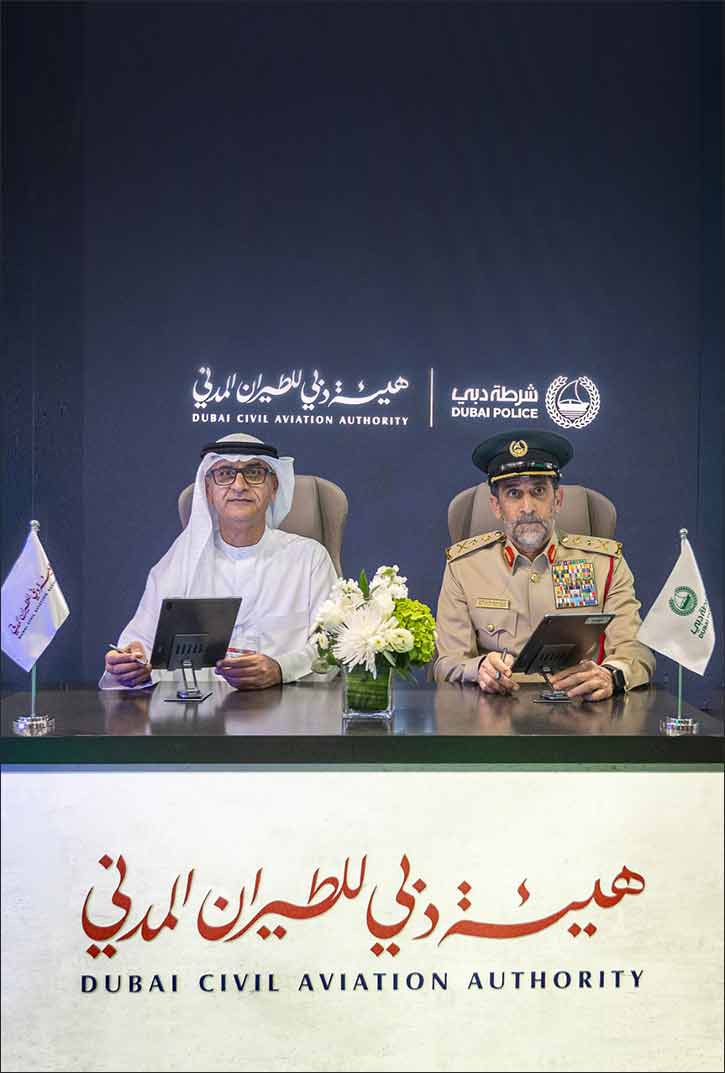 Dubai Civil Aviation Authority and Dubai Police an Sign MoU to Strengthen Cooperation in the Aviation Sector