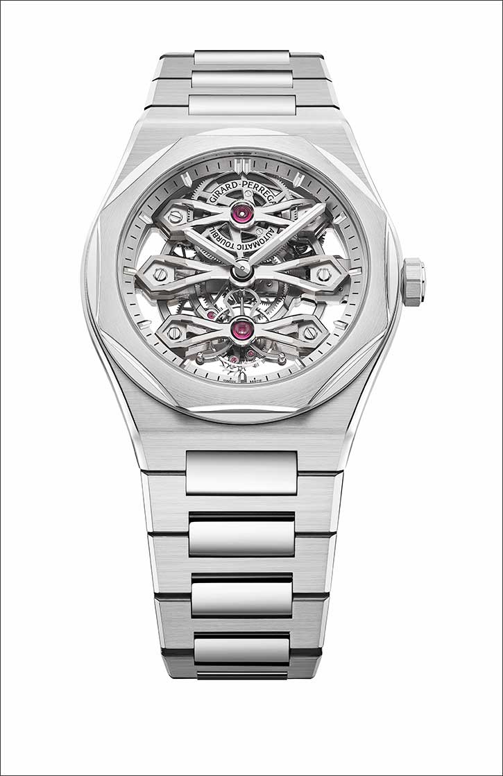 Girard-perregaux laureato three gold bridges