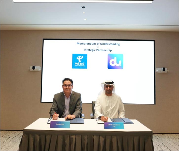 du and China Telecom Global announce strategic partnership to drive UAE's smart nation ambitions