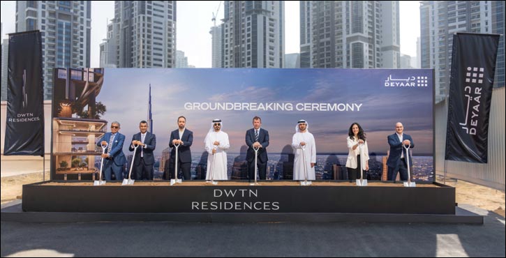 Deyaar breaks ground on DWTN Residences  A New Residential Landmark in Dubai