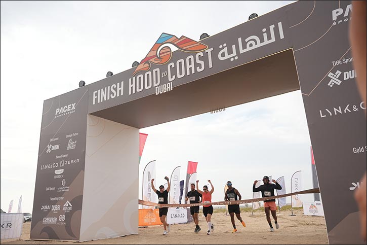Hood to Coast Dubai 2026 makes history: Over 800 runners from 35+ nationalities unite for a 100 km relay across Al Marmoom