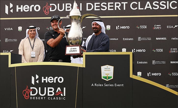 Patrick reed keeps calm to win by four shots at hero dubai desert classic