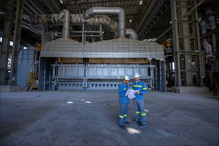 Construction milestone at EGA's UAE aluminium recycling plant as melting furnace charged for first time