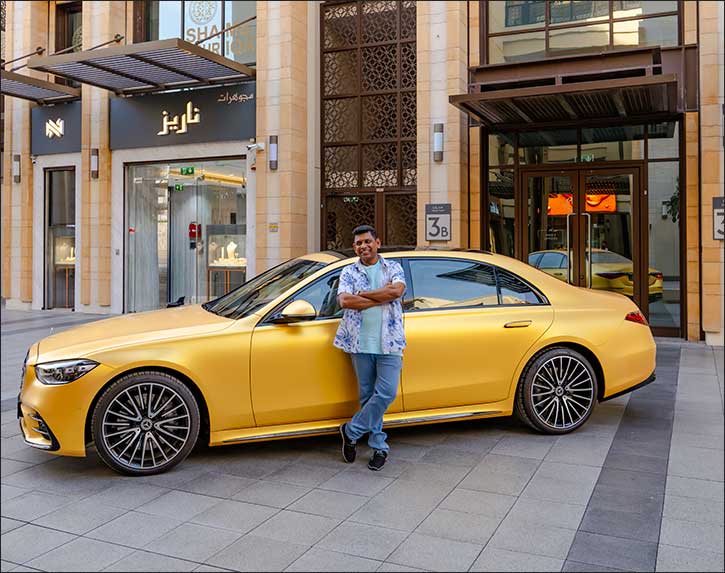 Dubai Gold District Shopper Wins Gold Mercedes-Benz S-Class 500 in Life-Changing Moment