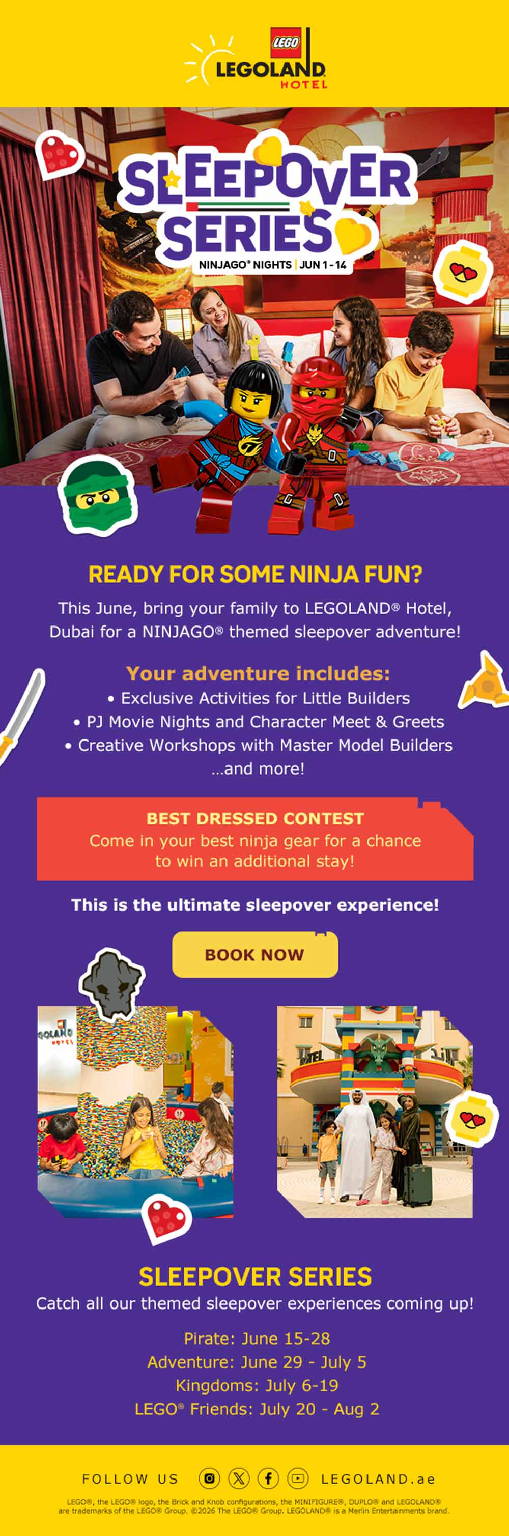 LEGOLAND� Hotel Dubai Launches New Sleepover Series with Five Immersive Themes