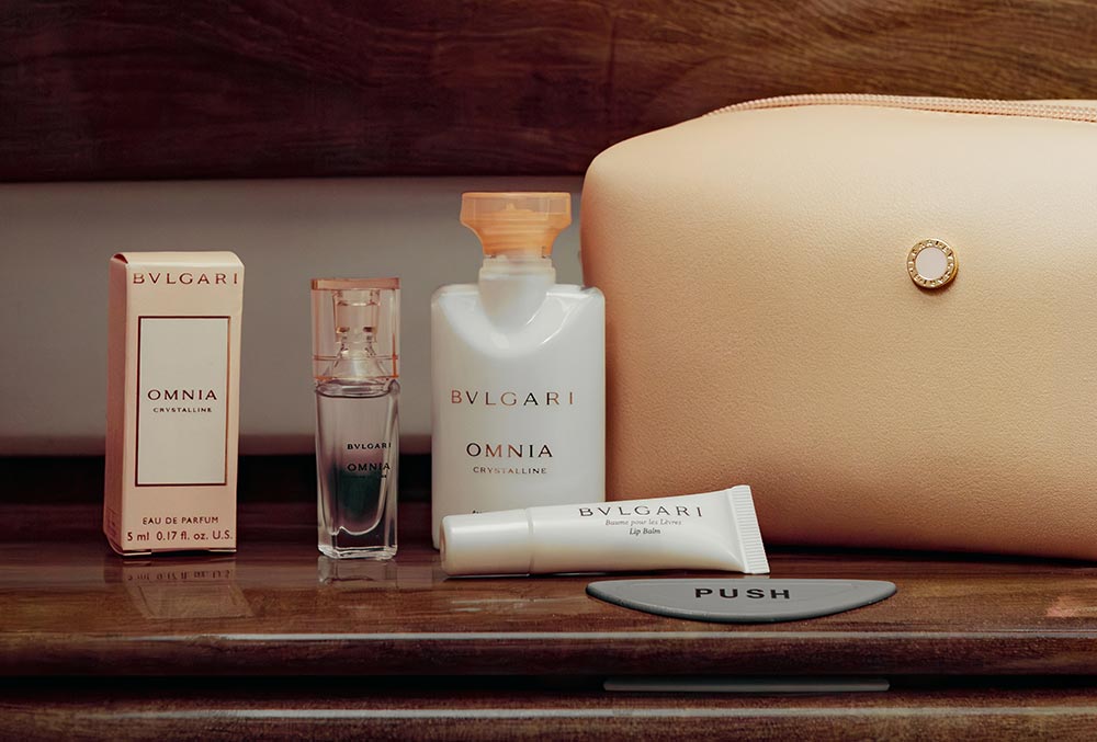Emirates unveils its latest Bulgari amenity kits for First and Business Class customers