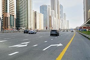 RTA Completes 2-Kilometre Widening on Sheikh Zayed Road Near Burj Khalifa – Dubai Mall Metro Station Towards World Trade Centre Intersection 