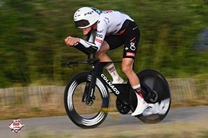Julius Johansen sweeps up another time trial victory at the Volta a Portugal